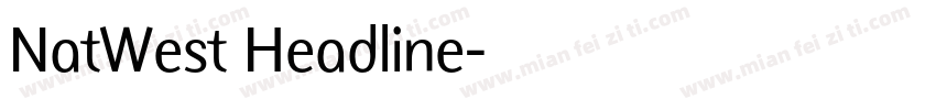 NatWest Headline字体转换